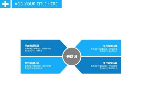 蓝色科技风医疗健康通用模板PPT模板4