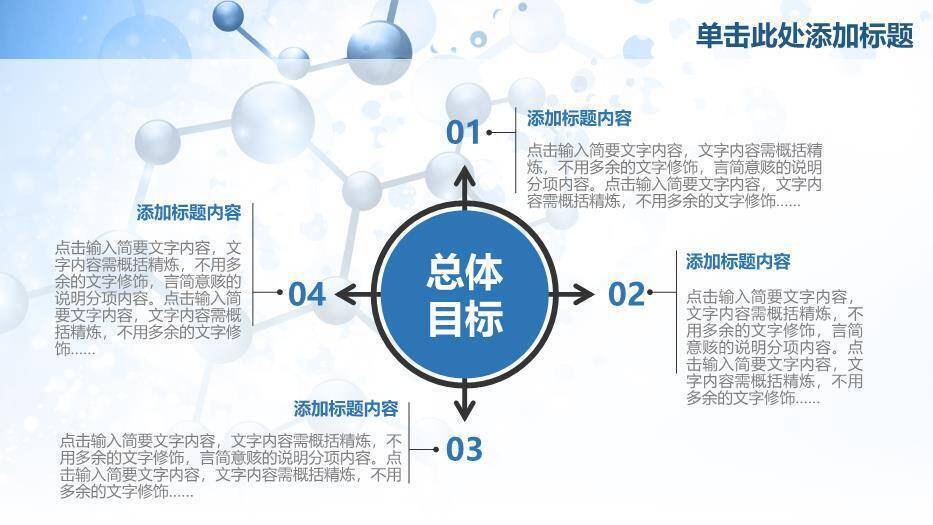 蓝色科技风医疗医学工作PPT模板6
