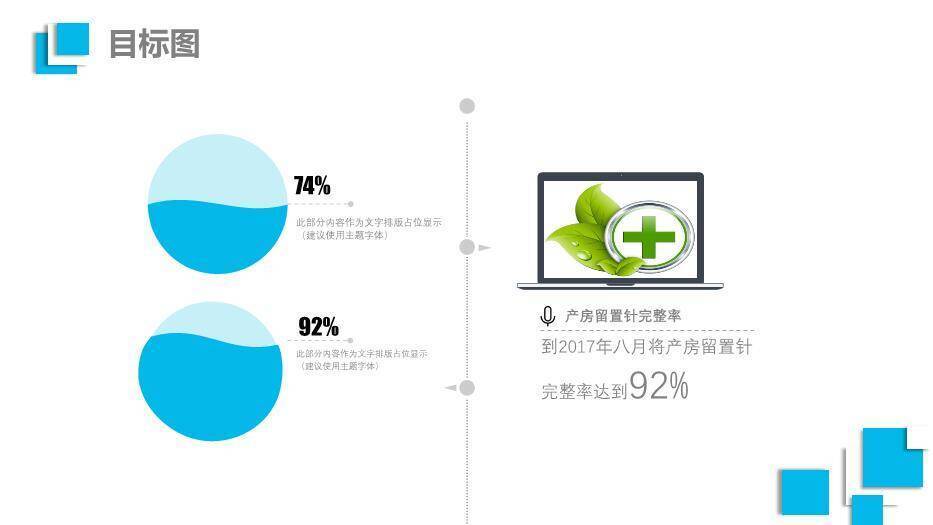 蓝色科技医疗风品管圈医疗QC通用PPT模板8