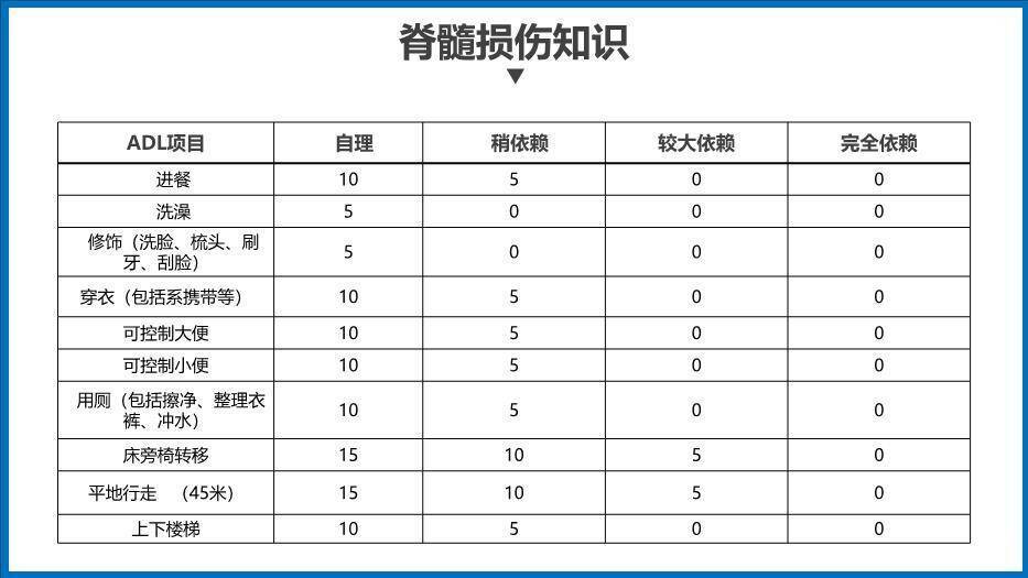 蓝色商务风脊髓损伤护理查房PPT模板5