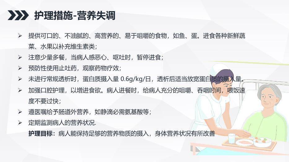 蓝色商务风尿毒症患者的护理查房PPT模板4