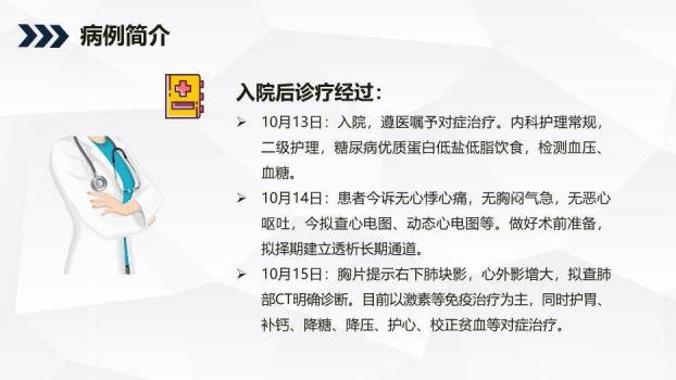 蓝色商务风肾病综合征患者护理查房PPT模板7