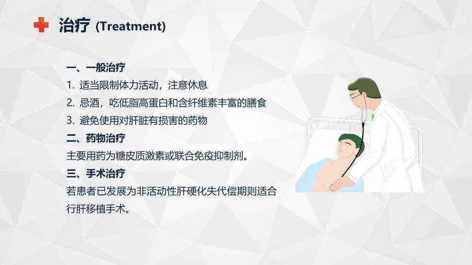 蓝色商务风自身免疫性肝病护理查房PPT模板2