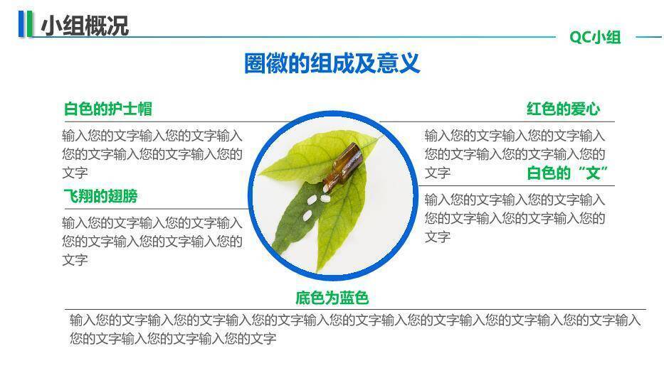 蓝色医疗医院医疗手术QC品管圈通用模板PPT模板1
