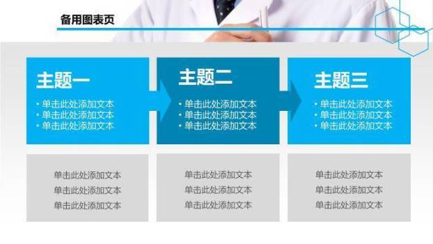蓝色职业医院医学研讨PPT模板5