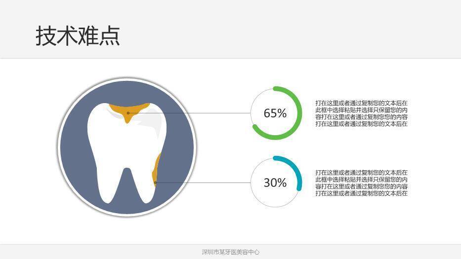 绿色3D卡通风健康牙齿口腔护理PPT模板3