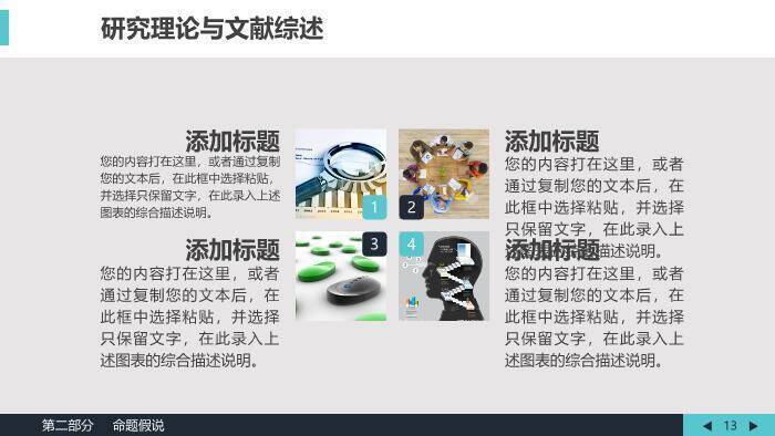 绿色极简学术风生物医学答辩论文PPT模板4