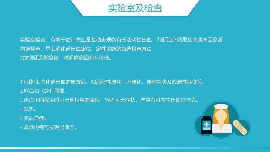 绿色科技医疗风消化道出血护理PPT模板3