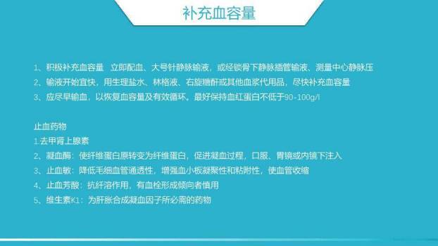 绿色科技医疗风消化道出血护理PPT模板5