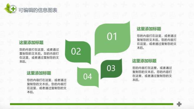 绿色清新风医院年度季度工作总结报告通用设计PPT模板3