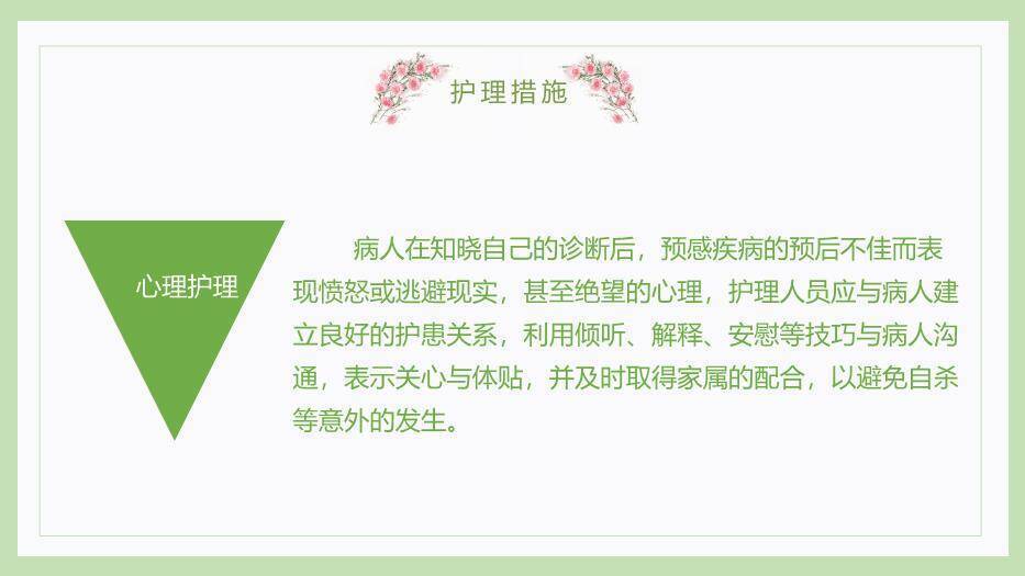 绿色小清新风胃癌病人的护理PPT模板6