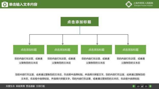 绿色自然卡通风医学报告演示PPT模板4