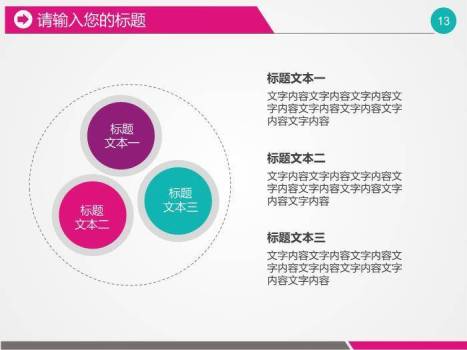 品红色商务风医疗卫生药品通用PPT模板4