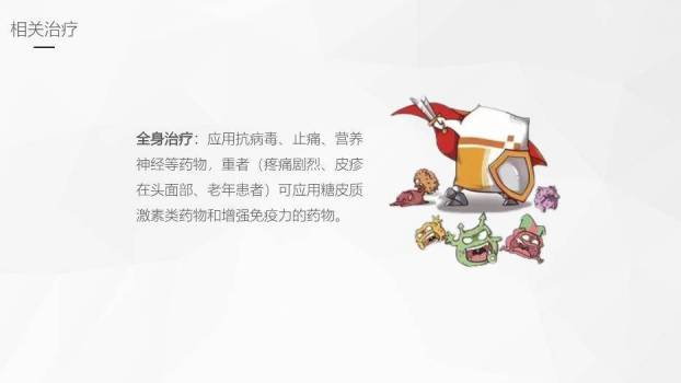 黄色卡通风带状疱疹后遗神经痛护理课件PPT模板8