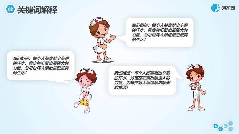 蓝色几何风简约清爽蓝色品管圈PPT模板5