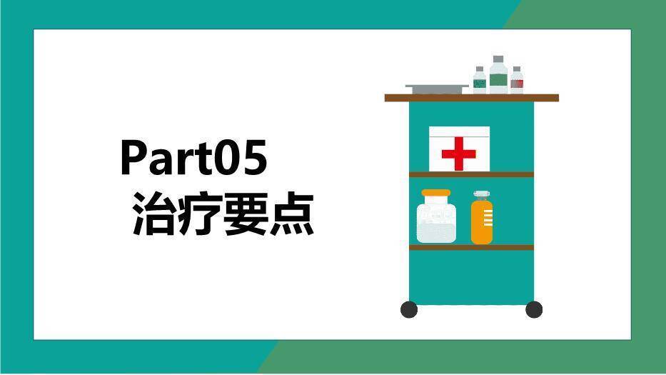 青色科技风消化道出血护理PPT模板5