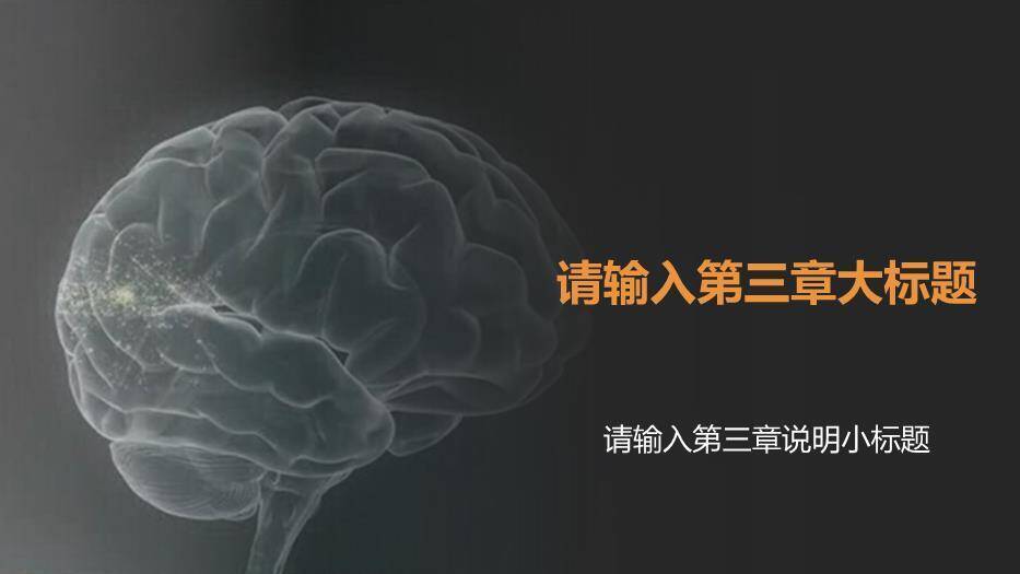 灰色脑科医疗保健通用模板PPT模板6