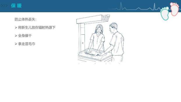 蓝色扁平医疗风新生儿复苏CPR护理PPT模板5