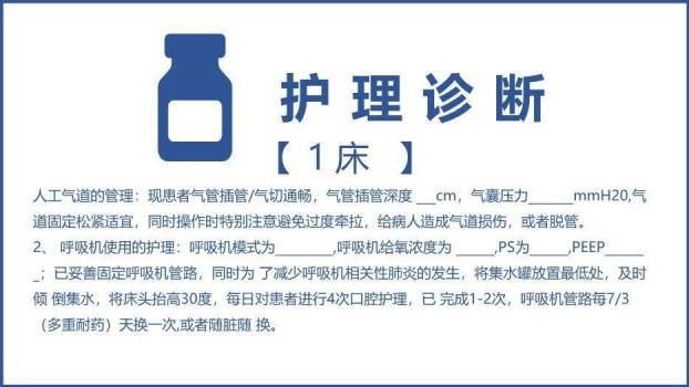 蓝色医疗护理查房PPT模板3