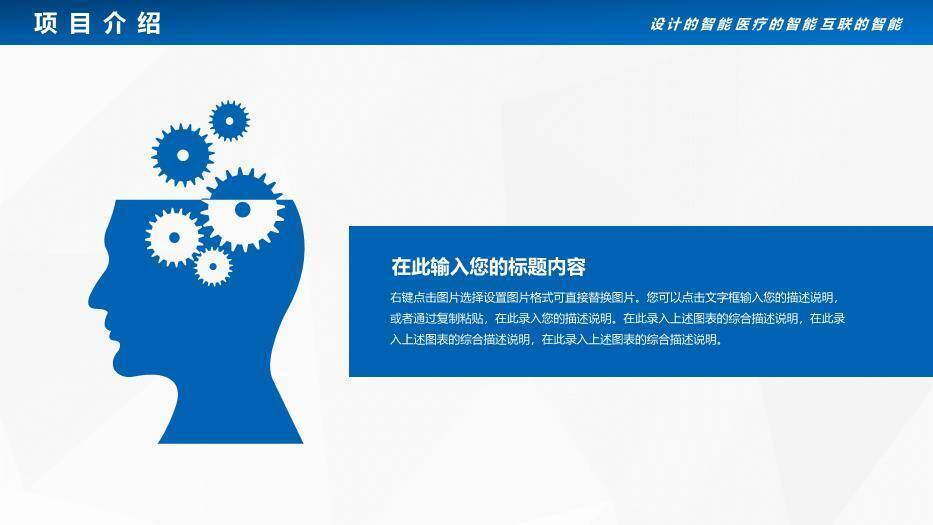 蓝色医疗医院项目汇报PPT模板1
