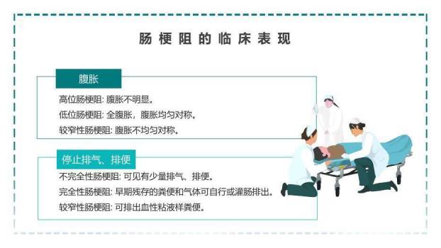 绿色卡通插画风肠梗阻护理查房PPT模板3
