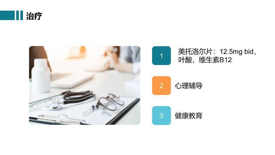 绿色水彩插画风病例汇报PPT模板6