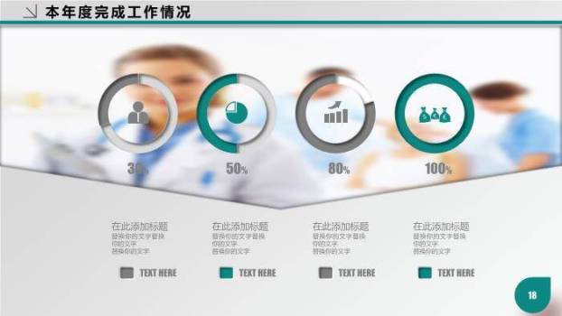 绿色医疗绿医疗行业工作报告PPT模板9