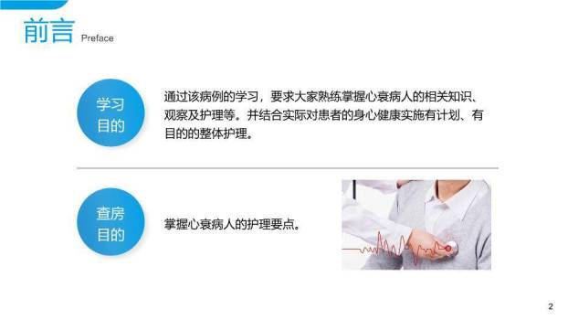 天蓝色科技风心衰病人的护理查房PPT模板8