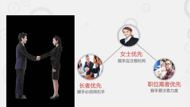 红色商务风职业礼仪培训PPT模板2
