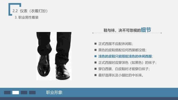 深蓝色商务风商务礼仪培训PPT模板9