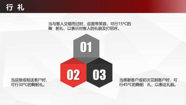深蓝色简约风实用礼仪培训手册PPT模板9