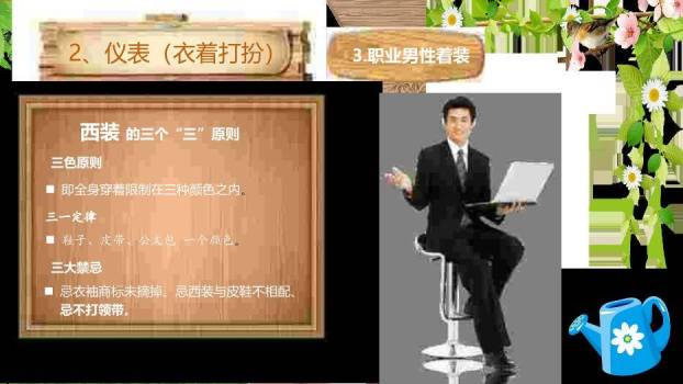 橙黄色简约风实用礼仪培训PPT模板6