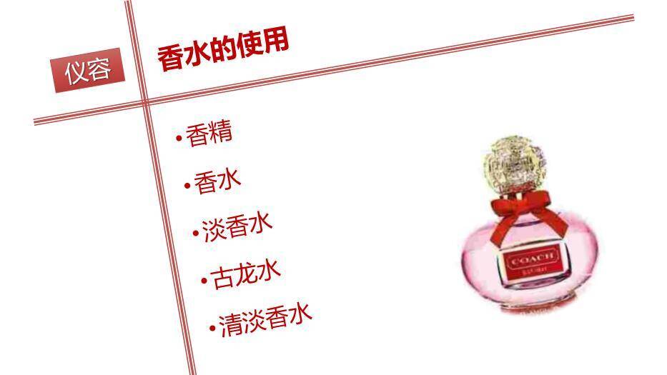 红色简约风礼仪PPT模板4