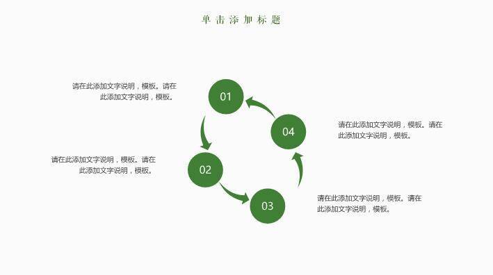 小清新月度总结PPT模板8