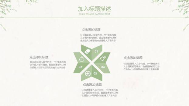 文艺风复古植物图谱PPT模板3