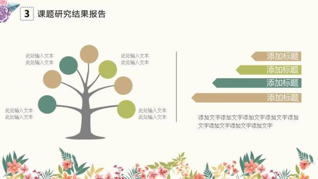文艺风复古雕花答辩PPT模板9