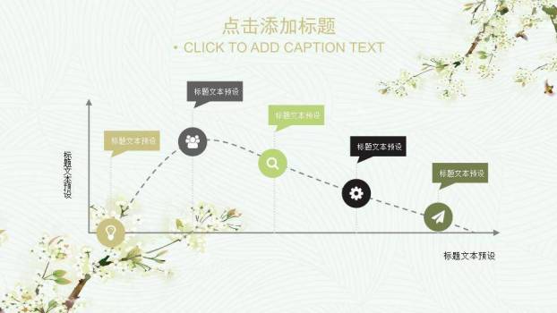 小清新韩式梨花通用PPT模板1