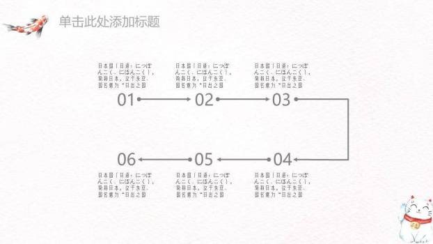 小清新丰收季节卡通小鱼PPT模板3