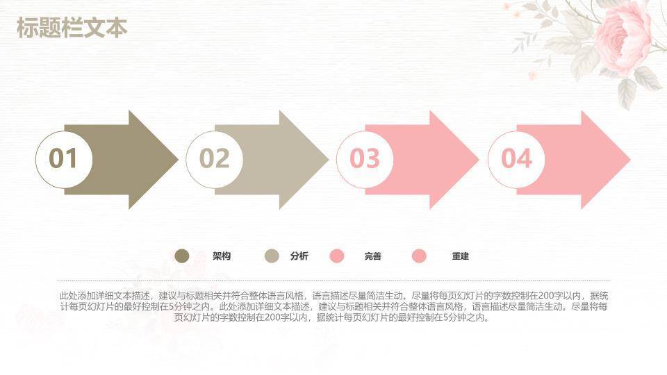 文艺风蓝色勿忘我学术通用PPT模板3