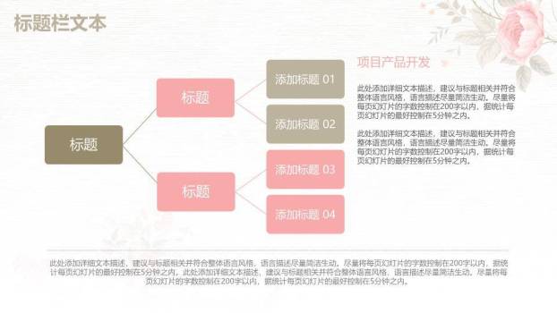 文艺风蓝色勿忘我学术通用PPT模板5