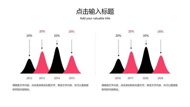 小清新花鸟圆框女性通用PPT模板6