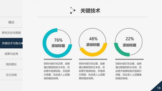 彩色锯齿艺术答辩PPT模板9