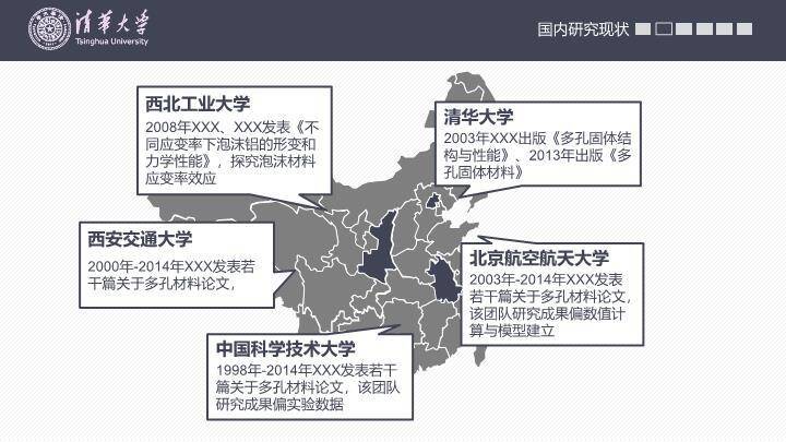 清华校门电子信息答辩PPT模板2