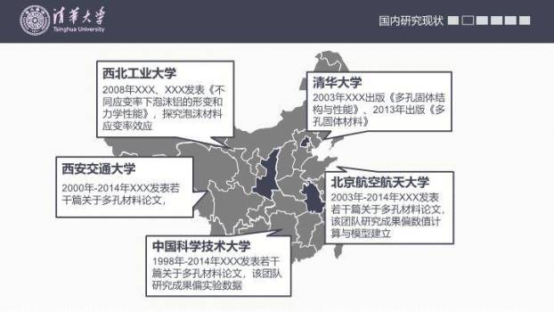 清华校门电子信息答辩PPT模板2