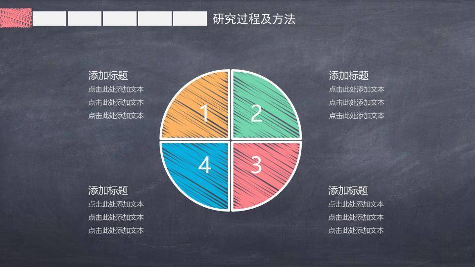 黑板粉笔字毕业答辩PPT模板2