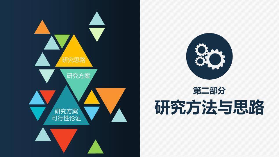 彩色文件夹添加题目答辩PPT模板1