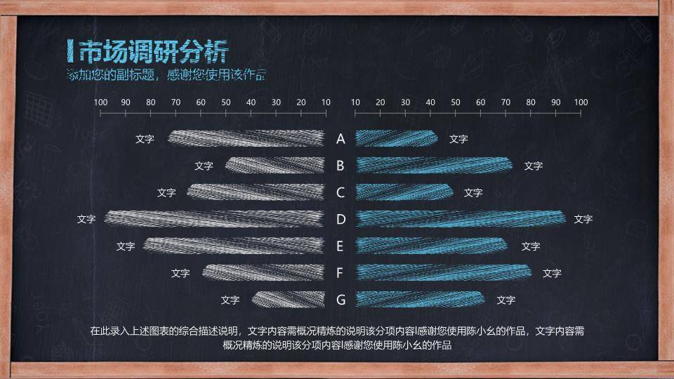 黑板书本通用毕业答辩PPT模板9