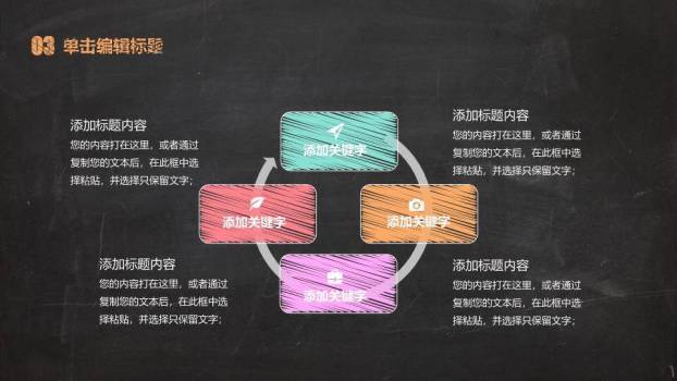黑板奖杯图标毕业答辩PPT模板8