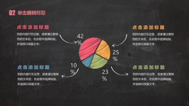 黑板奖杯图标毕业答辩PPT模板1