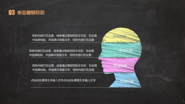 黑板奖杯图标毕业答辩PPT模板7